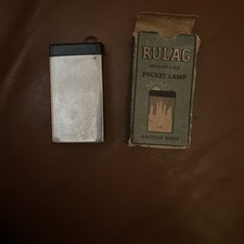 Rulag Vintage Niesamowicie rzadka miniaturowa latarka kieszonkowa z pudełkiem Doskonała