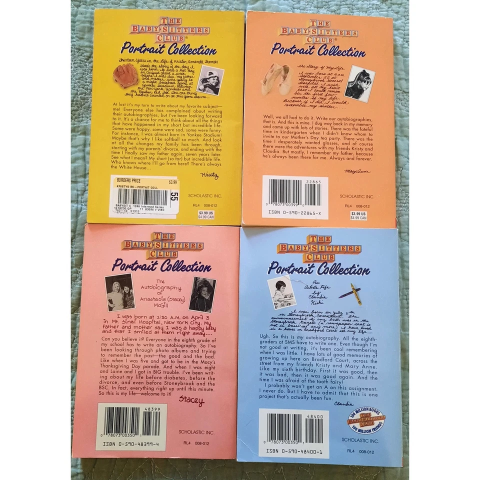 Babysitters Club Series Portrait Collection Lot Stacey Mary Ann Kristy Claudia - Imagem 3 de 4