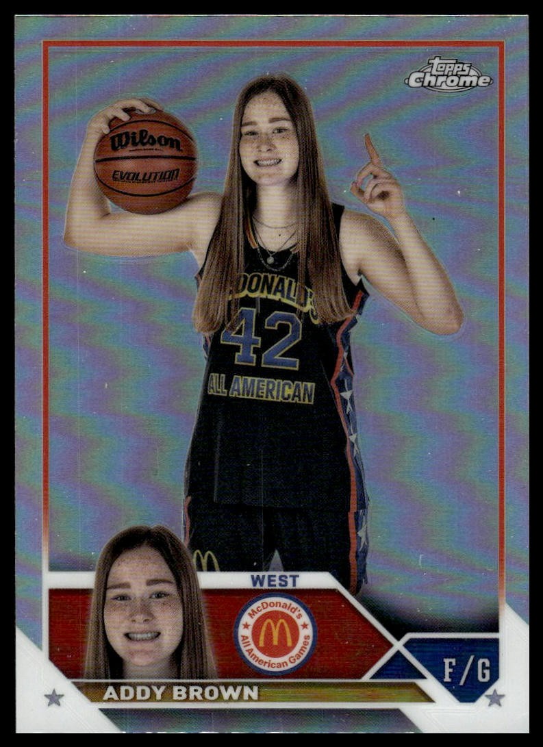 2023 Topps Chrome McDonald's All American Addy Brown #88 Refractor