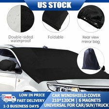 Windshield Cover 6 Magnets Waterproof Sun Snow Protection Universal Fit Cars Suv
