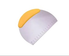 Stainless steel pastry dough pizza flour bread scraper cake Yellow