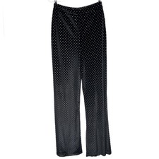 Show Me Your Mumu Stud Velvet Black Wide Leg Pull On Elis Trouser S Glam Punk 3D