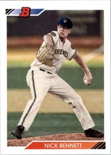 2020 Bowman Heritage Prospects #BHP140 Nick Bennett - BB