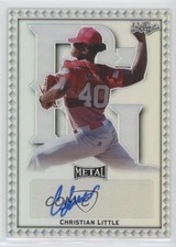 2020 Leaf Perfect Game All-American Classic Metal Christian Little Auto nd3