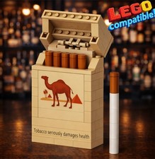    Retro Cigarette Box Building Block Set Cam...