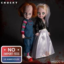 Mezco Toyz LDD Living Dead Dolls Bride of Chucky Chucky Tiffany Set New In Hand