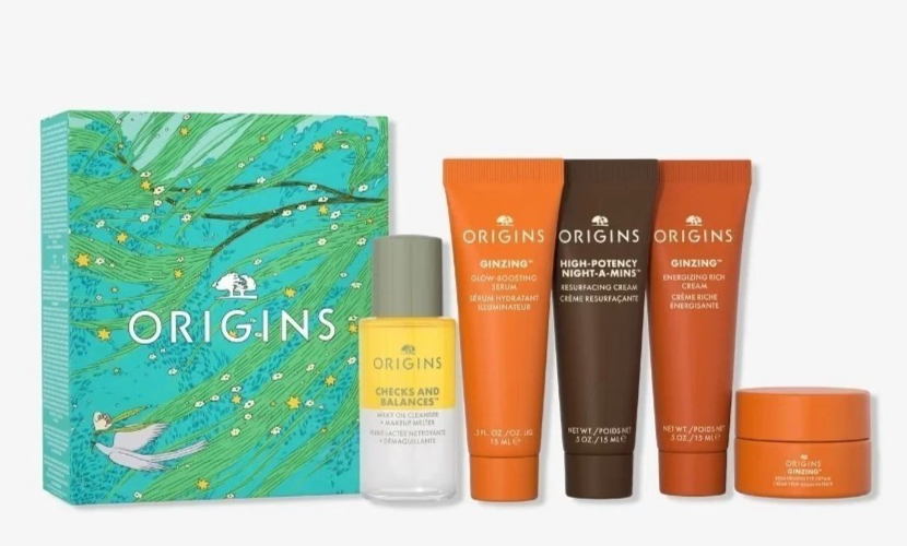オリジンズ　Origins 化粧水&美容液セット Origins 5 Pc Travel Set Ginzeng Day, Night & Eye Cream, Serum