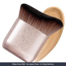 Angled Foundation Brush -Ultra Soft Kabuki Foundation Brush for Face Body Fl