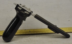 Vintage Flash Camera Holder Pistol Grip Bracket & Rail Strap