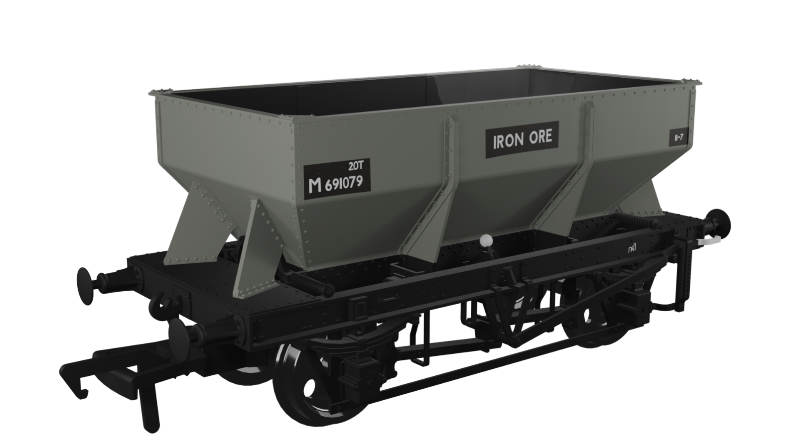 Rapido 963007 LMS Iron Ore Hopper - BR (Iron Ore) No.M691079
