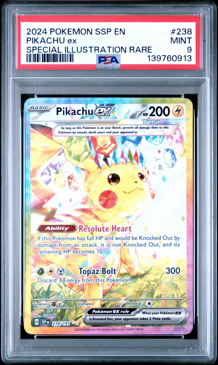 Pikachu Pokémon TCG Grade 9 Rare Individual Collectible Card Game