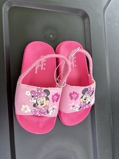 Disney Minnie Mouse Toddlers Girls Size 7.5 Slip-On Sandals Pink New