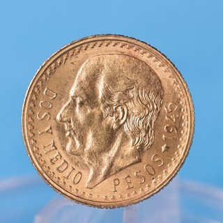 Mexico 2 5 Pesos 1945 Hidalgo 2 0833 Gramm 900 Gold Vz (Nr48)