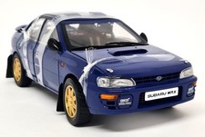Sunstar 1/18 Subaru Impreza WRX 1996 Classic Ready To Rally Blue Diecast Car