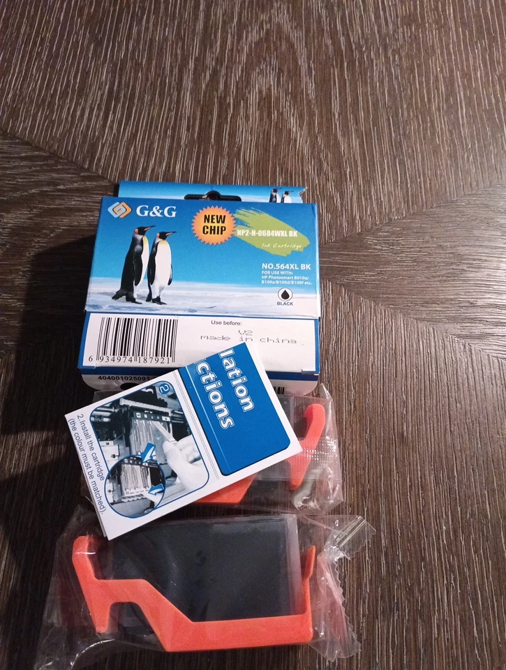 Cartuchos de tinta G&G, cian, foto negra, negra, HP Np2-H-0684WXL BK .1 caja 2 carros Foto 3 de 4