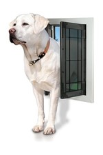 Large Swing Dog Door - Rustproof Solid Aluminum Frame - Luxury Pet Door for W...