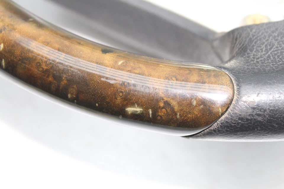 00-03 MERCEDES-BENZ W163 ML55 VOLANTE AMG NEGRO CON MOLDURAS DE MADERA E5949 Foto 3 de 4