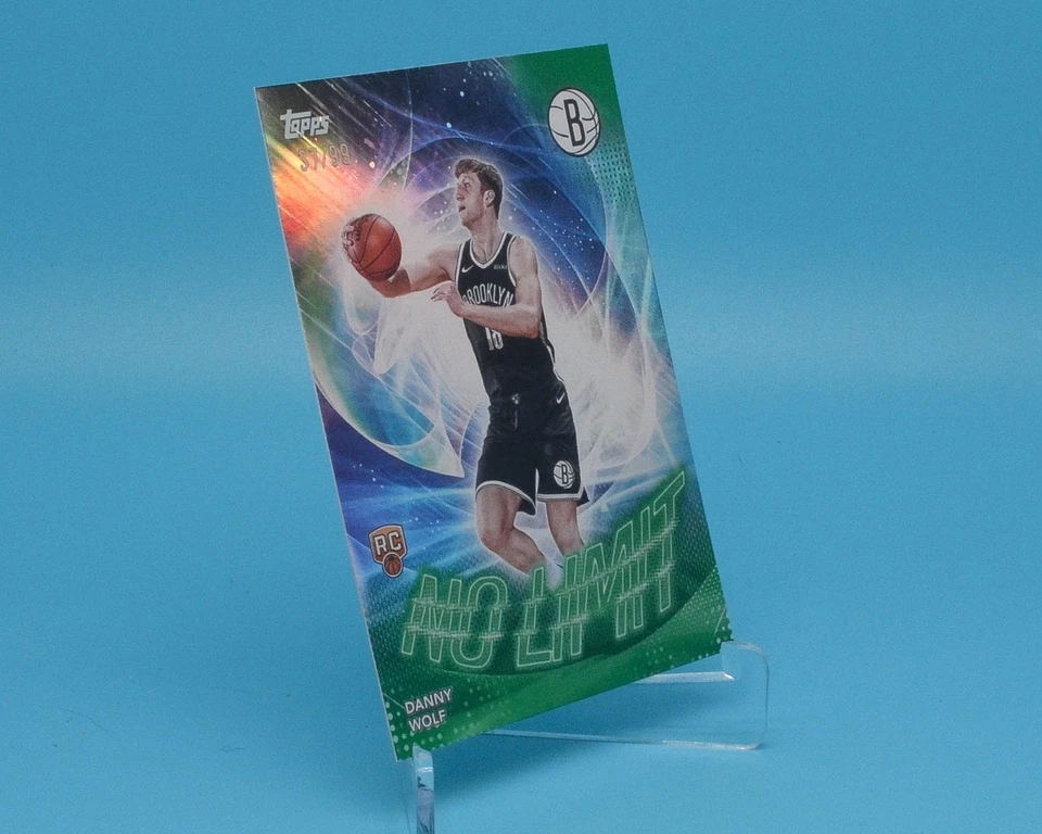 2025-26 Topps Basketball DANNY WOLF No Limit Green Foil /99 #NL-27 RC - Image 2 of 3