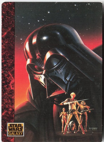 An Evil Darth Vader #59 Star Wars 1993 Topps Galaxy card