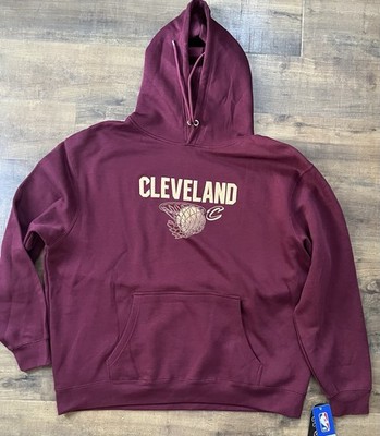 Cleveland Cavaliers Hoodie Mens 3XL Maroon Logo Cavs NWT