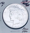 1921-P  GEM BU+++!  BRILLIANT UNCIRCULATED KEY DATE! U.S. PEACE DOLLAR. WOW!