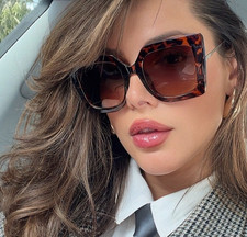 XXL OVERSIZED "Jackie" BUTTERFLY Women Sunglasses Flat Top Square Shadz