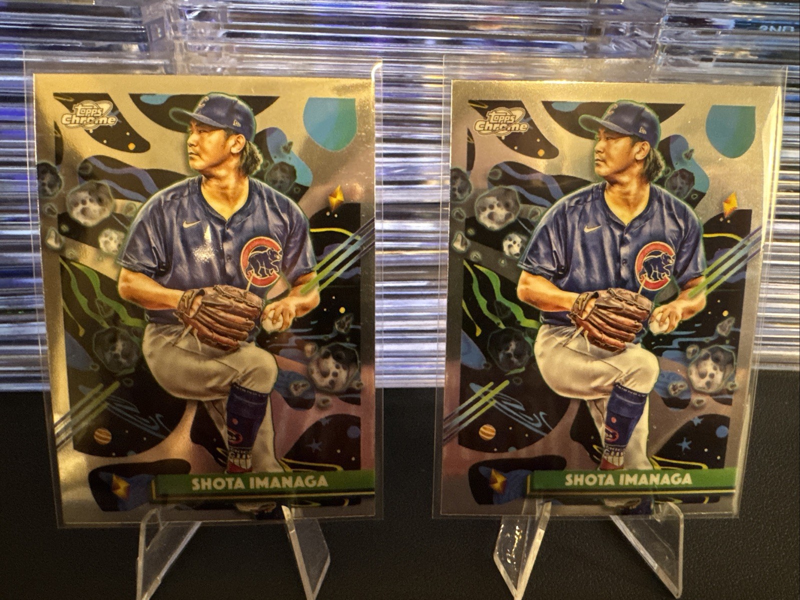 2025 Topps Cosmic Chrome - Shota Imanaga #192 2 Card Lot Chicago Cubs