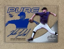 2014 LEAF TRINITY PURE AUTOGRAPHS BLUE #P-KF1 KYLE FREELAND #D 16/25 / CLEAR