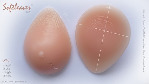 Softleaves O100 Teardrop Silicone Breast Forms pushup bra Not Breast Prosthesis - Picture 11 of 11