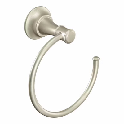 Moen DN7986BN Ashville Bath Towel Ring, Brushed Nickel