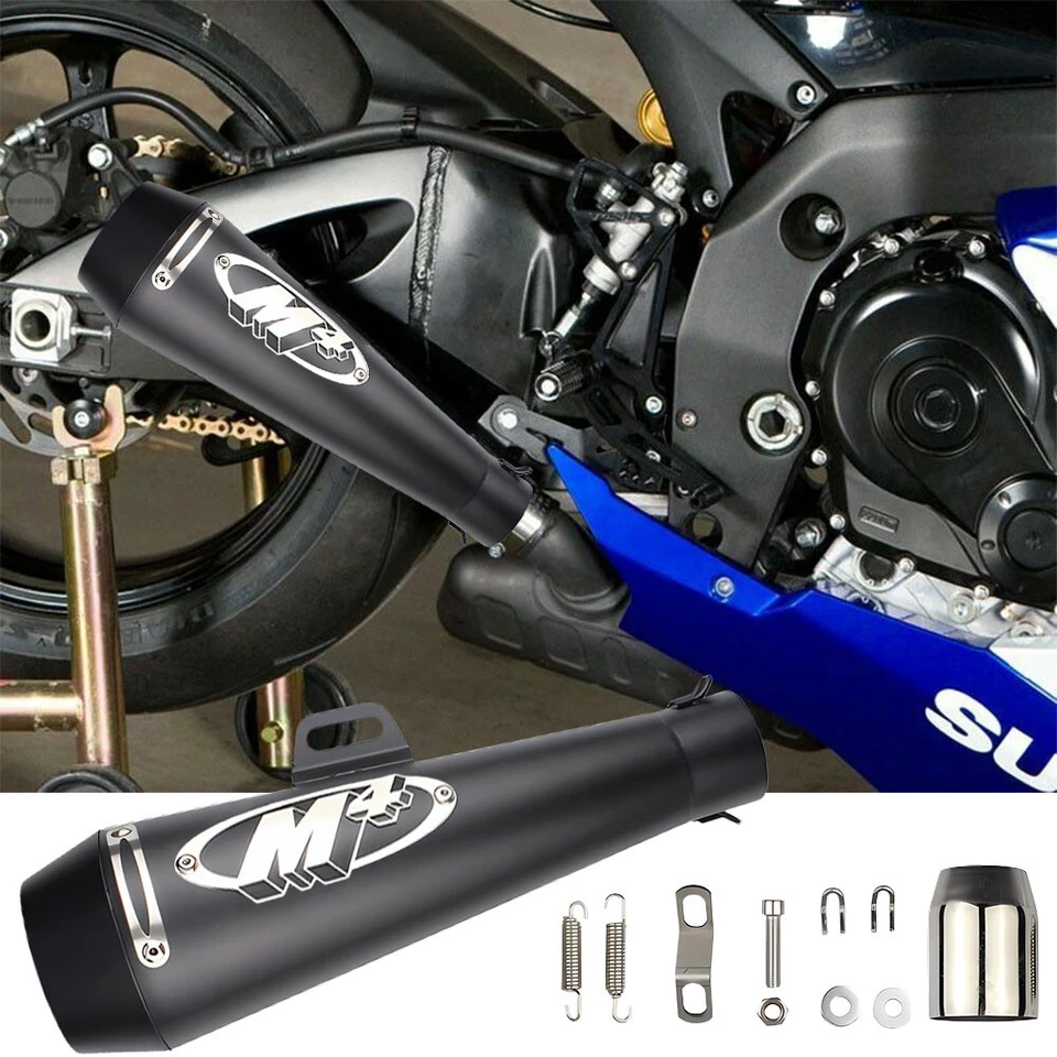 Tubo silenciador de escape para motocicleta M4 DB Killer escape deslizable para Suzuki Yamaha Foto 2 de 4
