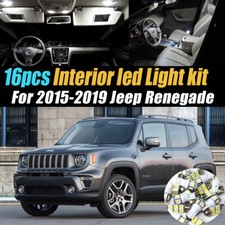 16pc Super White Car Interior Led Light Bulb Kit For 2015-2019 Jeep Renegade