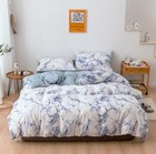 3D Blaue Textur NAM92086 Bett Kissenbezüge Decke Bettdecke Abdeckung Set Fay