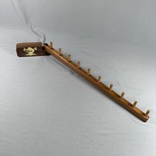 Vtg Closet Wood Belt Holder Hanger