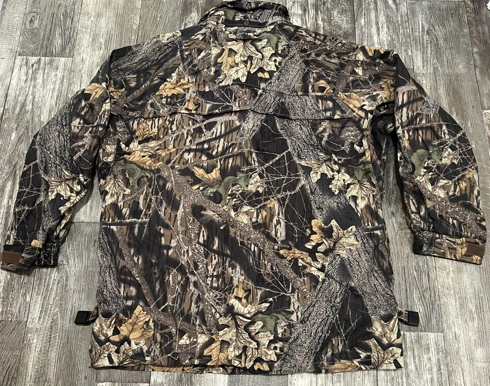 Камуфляжное тяжелое охотничье пальто Columbia с множеством карманов/отделений нейлоновое мужское размер XL - Изображение 2 из 4