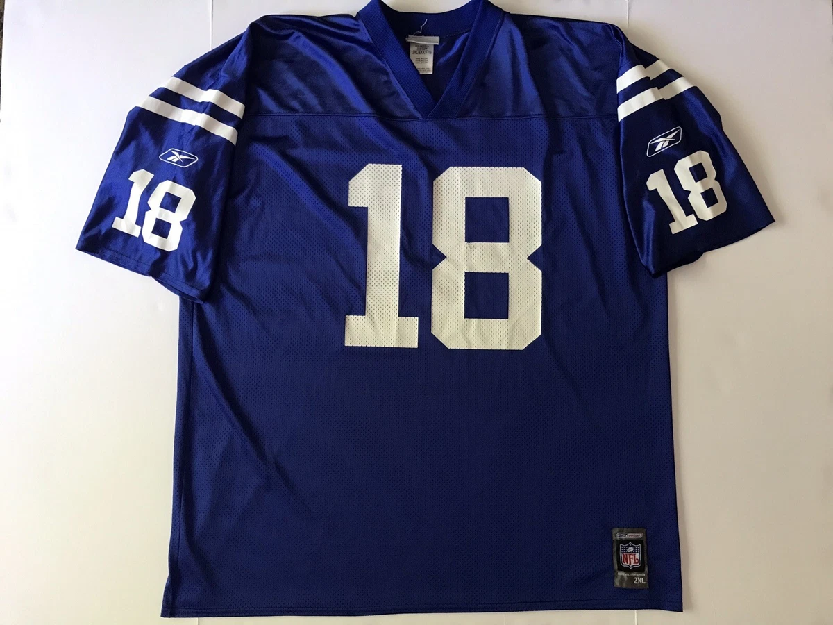 Vintage Peyton Manning Indianapolis Colts Reebok Mens XXL 18 NFL