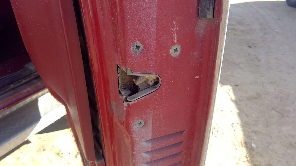 Ford F350 1989 pasajero derecho mecanismo de cierre de puerta delantera conjunto de cerradura OEM Foto 4 de 4