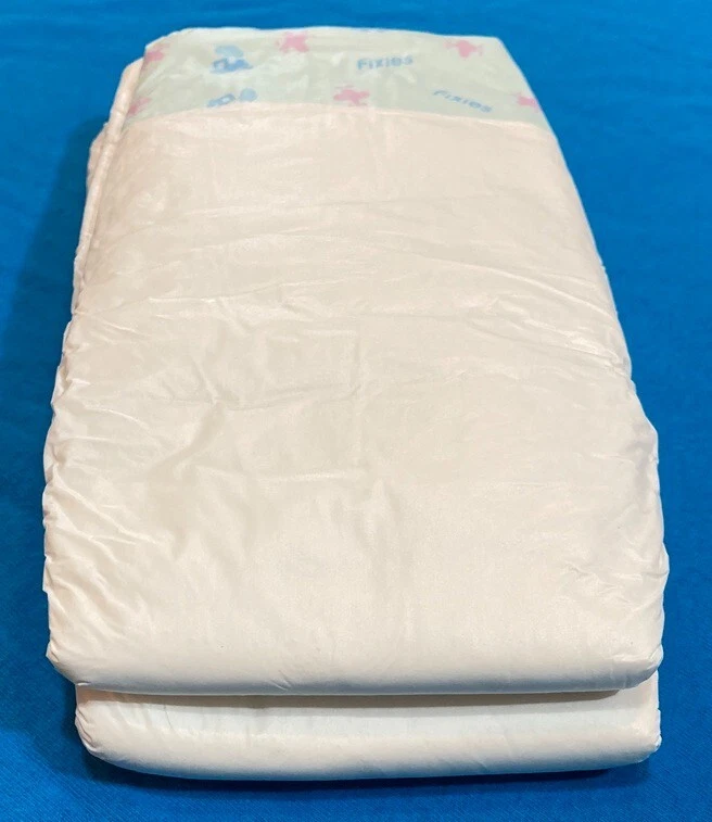 (2) Vintage Fixies European Baby Diapers for Boys PLASTIC Size MAXI/XL