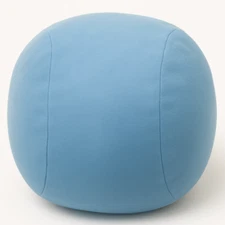 Mushy Pillow Spherical Shape Pillow Pearl Cotton Fill Super Soft 10" X 10" Blue