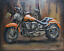 miniature 2  - Motorcycle Metal Wall Art Primo Mixed Media Hand Painted 3D Wall Sculpture