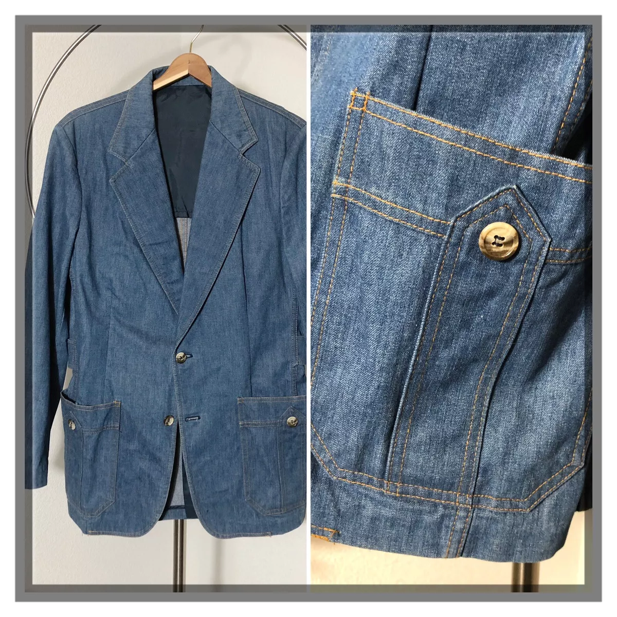 Denim sport shop coat blazer