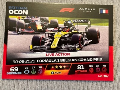 Topps F1 Turbo Attax 2021 Formel 1 Formula 1 Nr.143 Esteban Ocon  Live Action