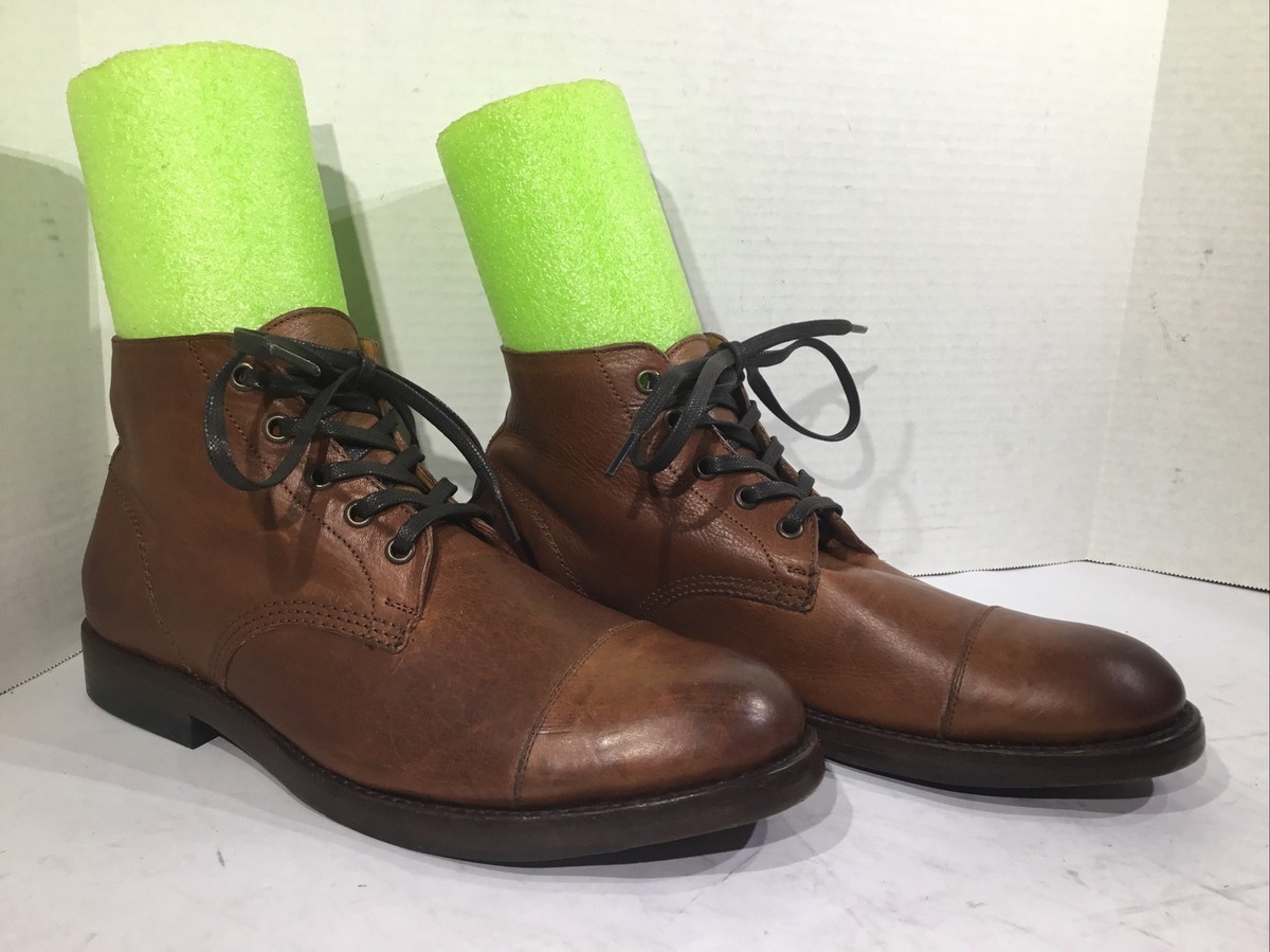 Frye Mens Size 8 Will Chukka Copper Leather Cap Toe Ankle  display picture 3