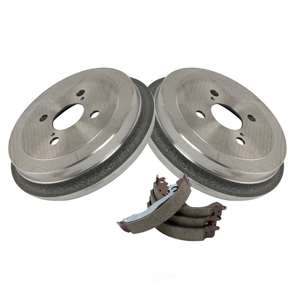 Drum Brake Shoe and Drum KitL TRQ BKA14134 fits 2007 Toyota Yaris