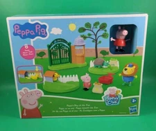 PEPPA PIG Peppa's Day at the ZOO Playset *NEW* 8 Pieces Turtle Lion Duck NIP
