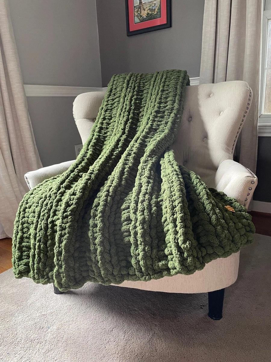 Vegan chunky knit blanket 2025