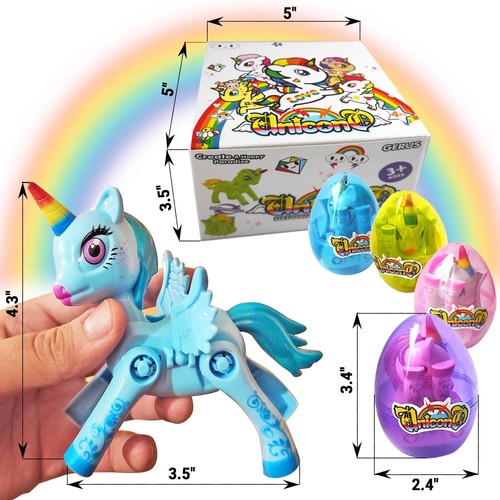 Christmas Unicorn Eggs Toys for 3 4 5 6 7 8 9 Year Old Kids Birthday Gifts Girls - Picture 5 of 12