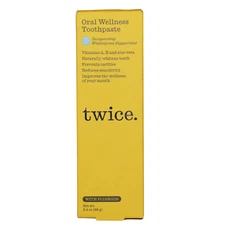 TWICE.  Oral Wellness Toothpaste WINTERGREEN PEPPERMINT Healthy Gums 3.4oz