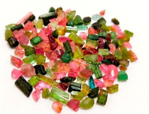 Natural Multi Color Tourmaline 70 Ct Untreated Rough Loose Gemstone Lot - Picture 5 of 10
