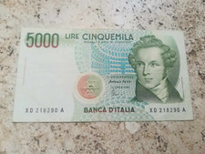 5000 lire bellini serie sostitutiva xda leggere descrizione